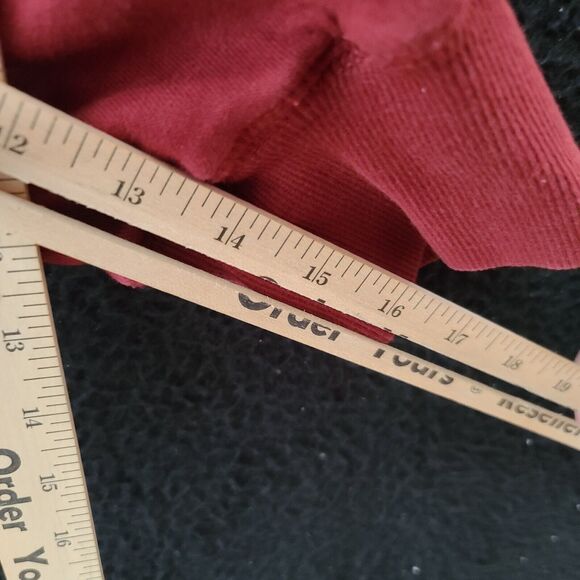 Green Tea Womens Hoodie Red Size Large Cotton Shell Polyester Lining Long Sleeve - Picture 10 of 12